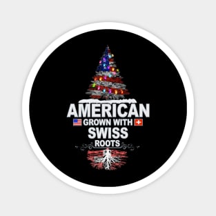 Christmas Tree  American Grown With Swiss Roots - Gift for Swiss From Switzerland Magnet